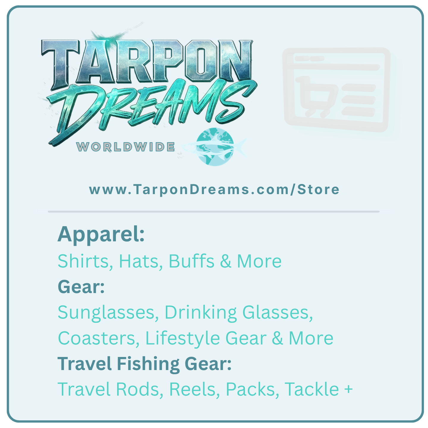 Tarpon Dreams Store - Apparel Shirts, Hats, Buffs & More