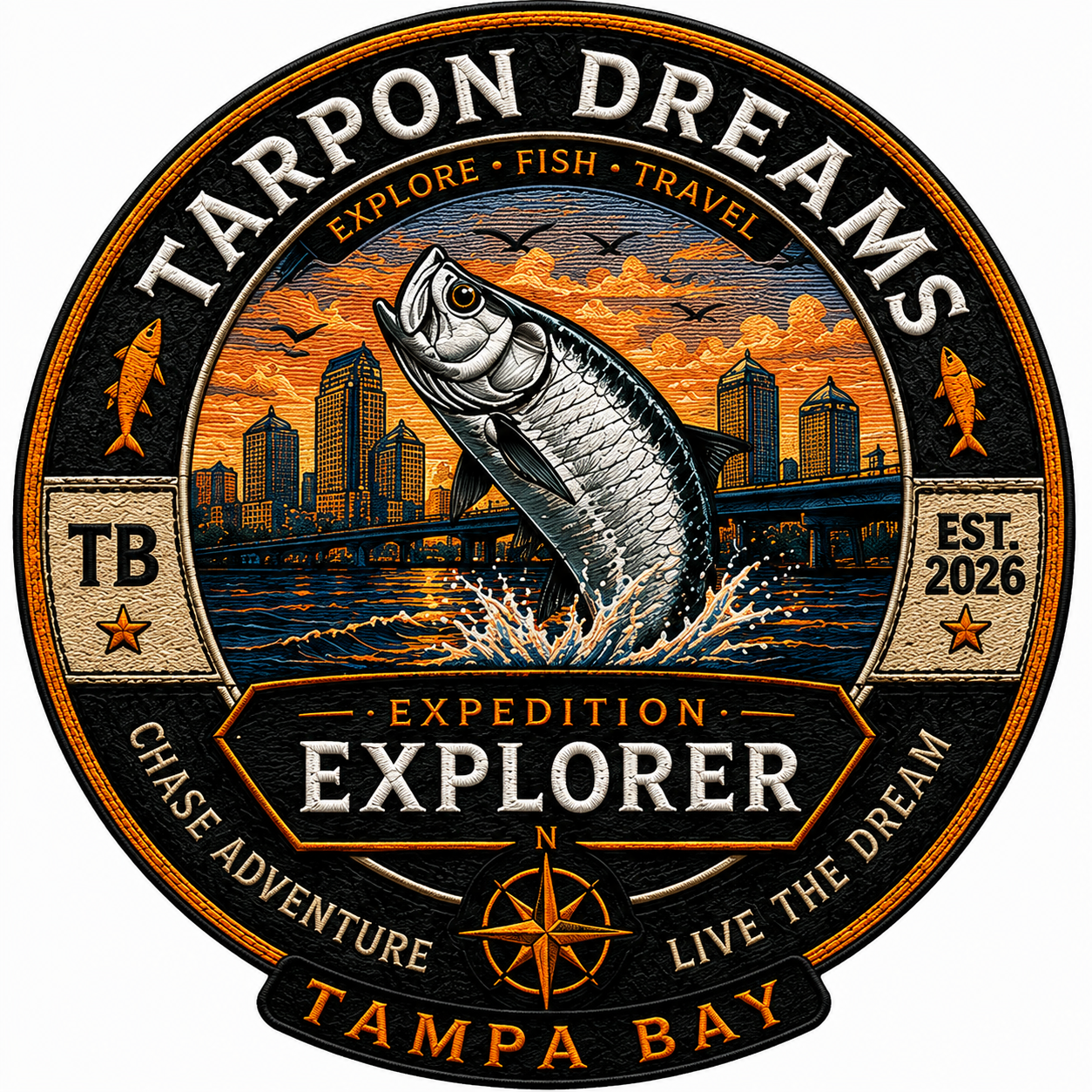 Tarpon Dreams - Expedition Explorer Patches - TAMPA BAY Patch v1