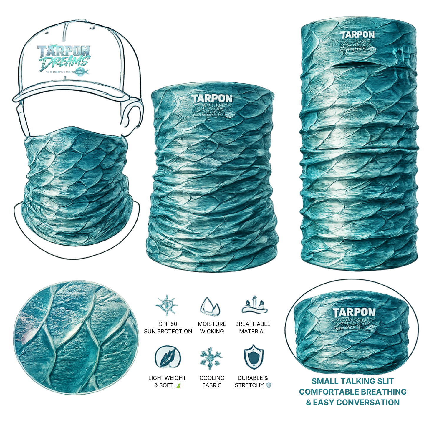 Tarpon Dreams - Tarpon Scales Gaitor TP v1
