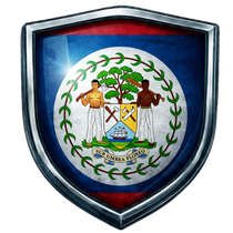 BELIZE - Tarpon Fishing BELIZE Flag Shield - Tarpon Fishing