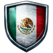 MEXICO - Tarpon Fishing MEXICO Flag Shield - Tarpon Fishing