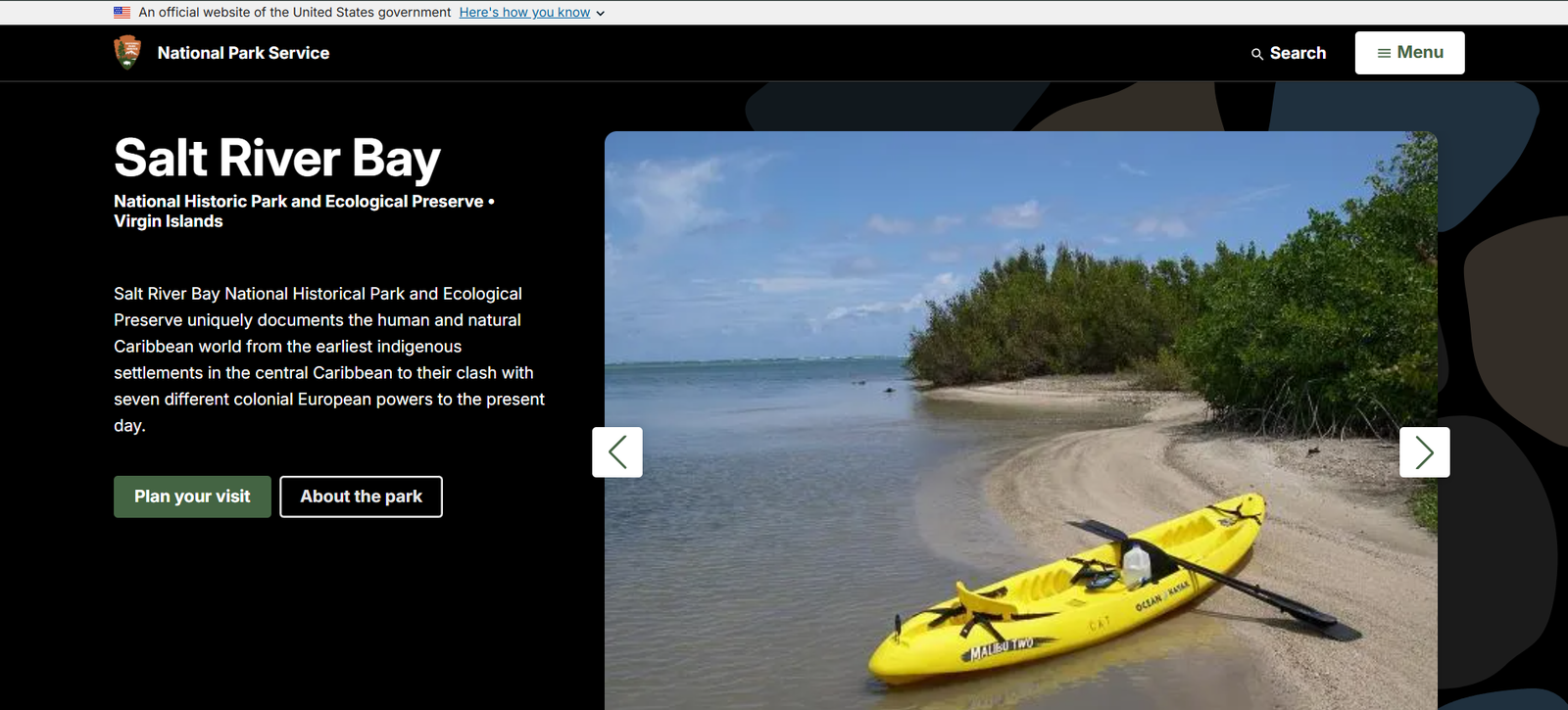 Salt River Bay USVI - National Park Service Page Salt River Bay Tarpon Fishing USVI - National Park Service Page