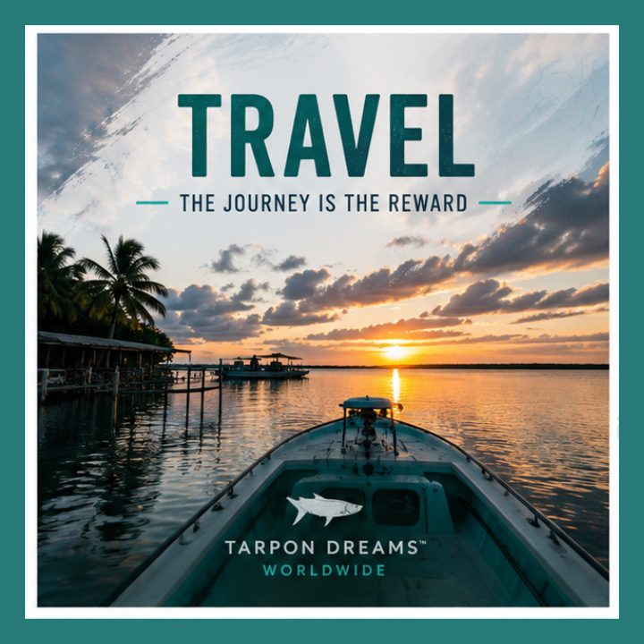 Tarpon Dreams - The Welcome Video - TRAVEL 2 OF 4 PILLAR Tarpon Dreams - PILLAR #2 TRAVEL - Got to Travel to get to our Tarpon Fishing Spots