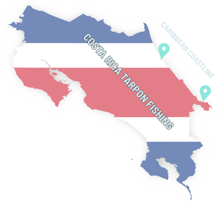 Costa Rica Caribbean Coastline - Footprint Transparent Costa Rica Tarpon Fishing Caribbean Coastline Footprint Transparent