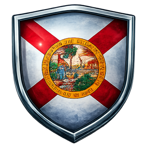 FLORIDA FLAG SHIELD FLORIDA FLAG SHIELD